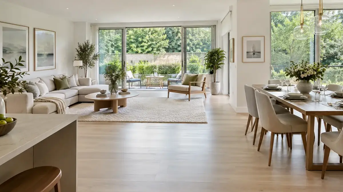 Clean living room in a Brentford home
